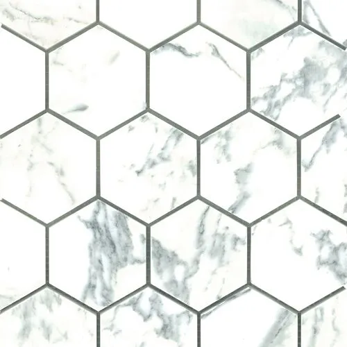 Arabescato 3" Hex Honed 1 Arabescato 3" Hex Honed