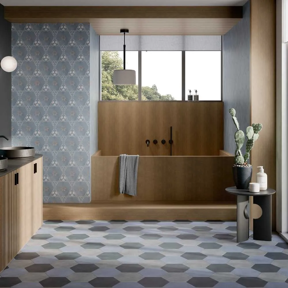 Sky Lily 8" Hex Matte 2 Sky Lily 8" Hex Matte