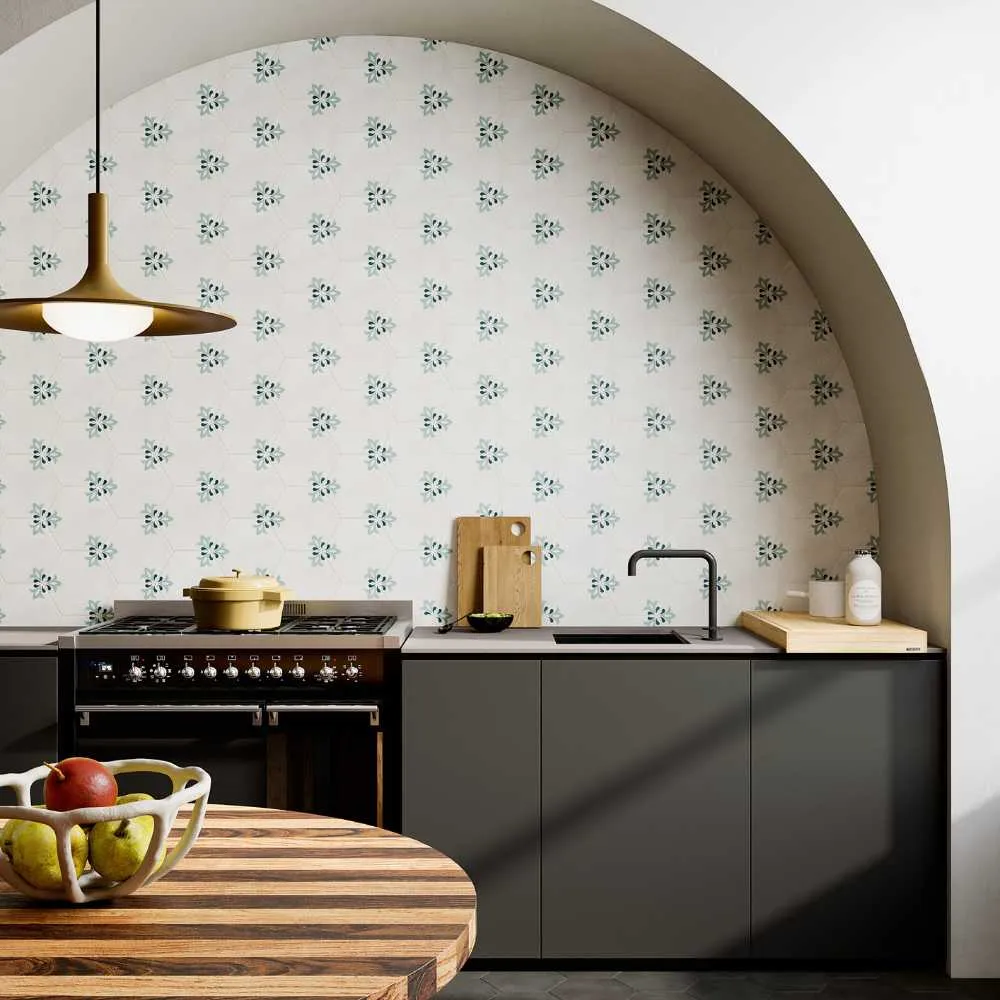 White Lily 8" Hex Matte 2 White Lily 8" Hex Matte