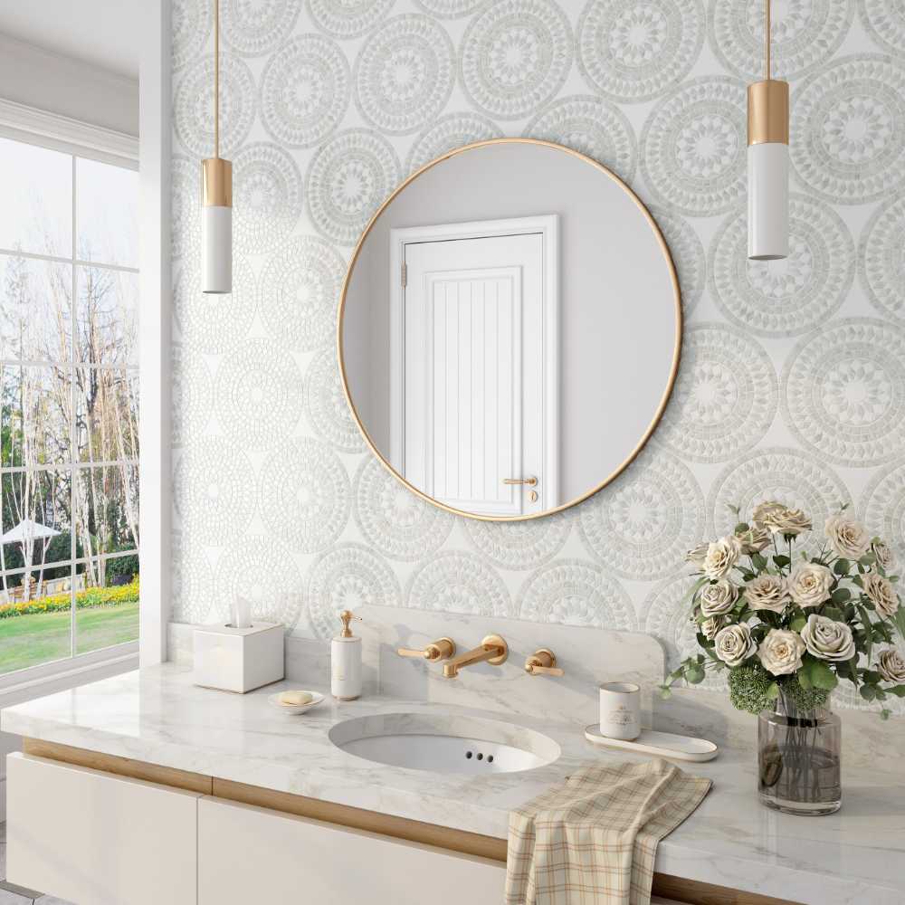 Thassos + Mother Of Pearl Polish 3 Thassos + Mother Of Pearl Polish