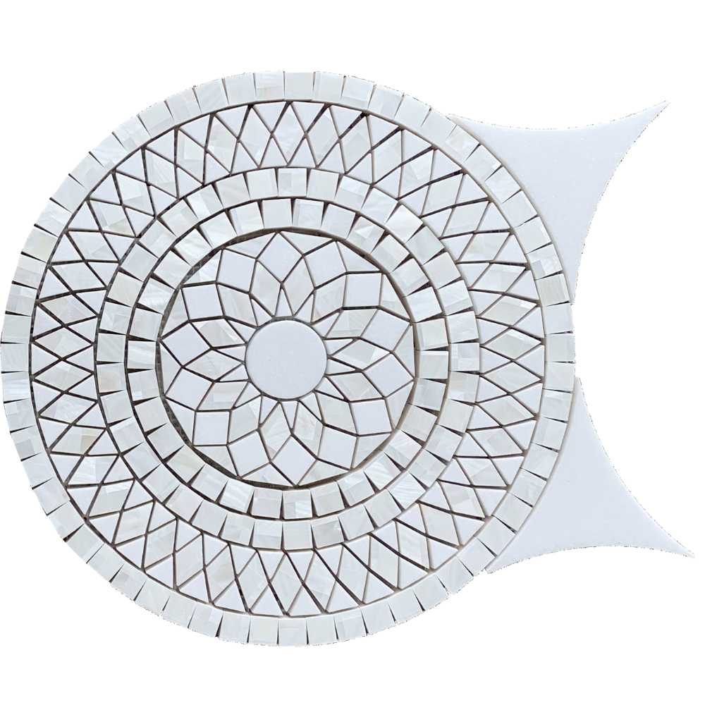 Thassos + Mother Of Pearl Polish 1 Thassos + Mother Of Pearl Polish