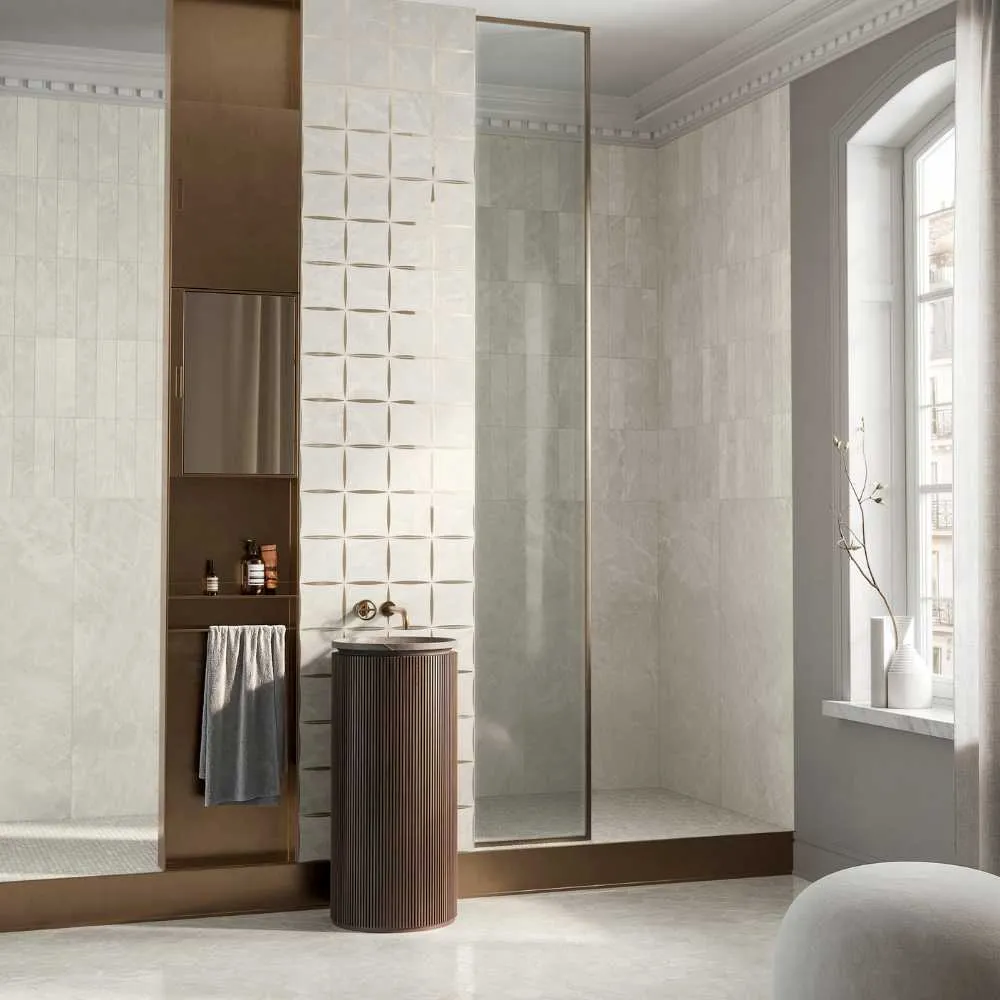 Avorio Hexagon Mosaic Satin 2 Avorio Hexagon Mosaic Satin