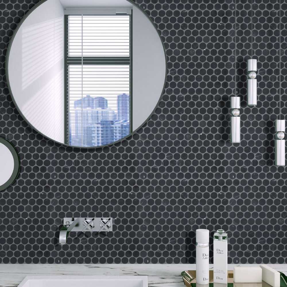 Nero Marquina Honed 4 Nero Marquina Honed