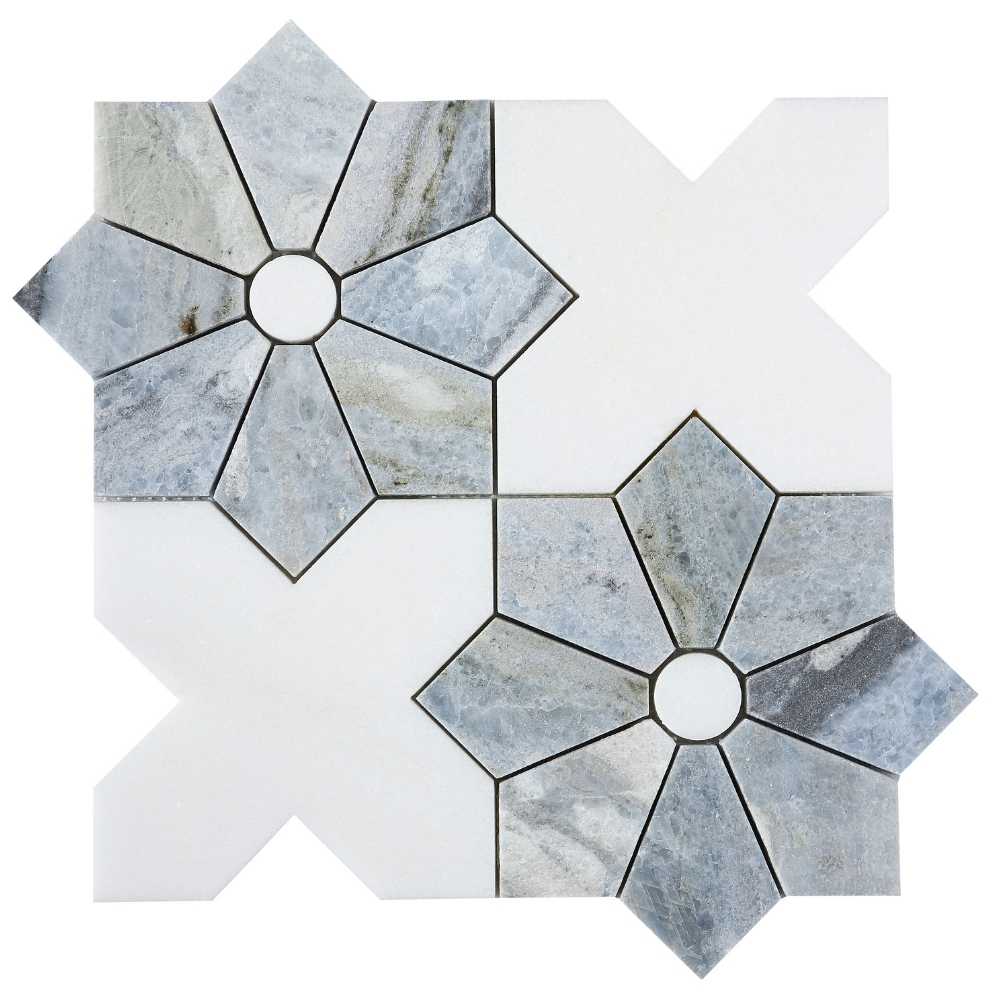 Blu Marea / Thassos Polished 1 Blu Marea / Thassos Polished