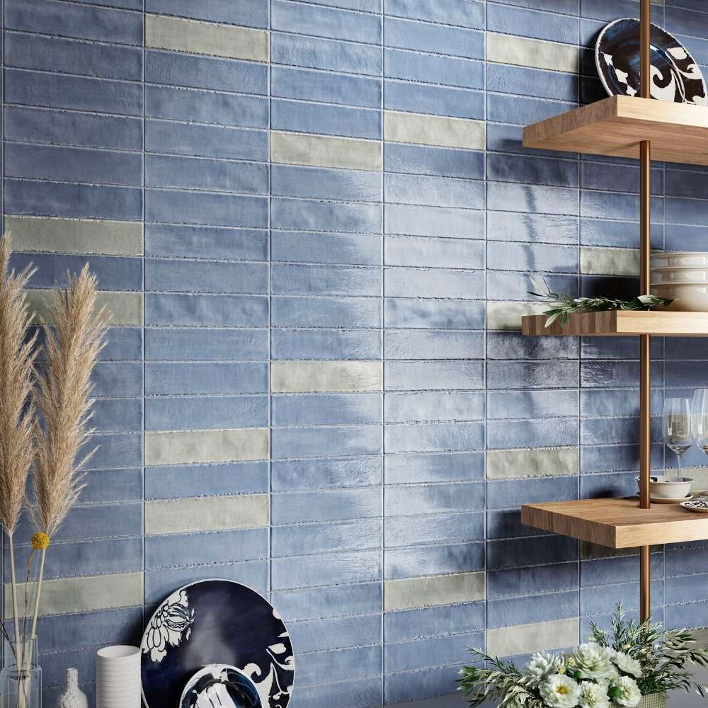Azzurro 2X10 Glossy - Cancos Tile and Stone