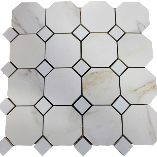 Capri Cava Octagon Mosaic tile