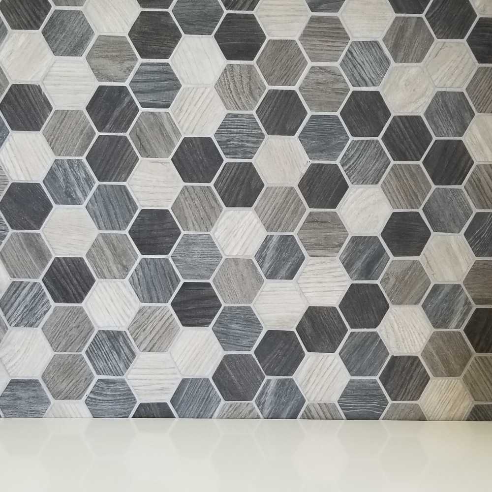 Dk.Grey Hexagon Matte