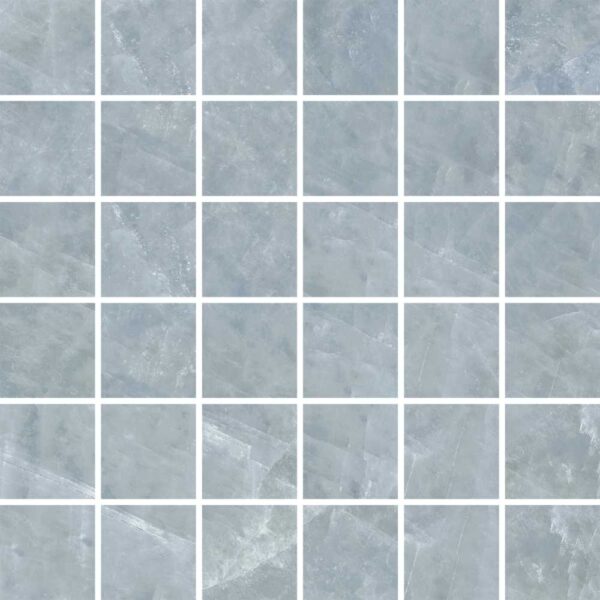 Aqua 2X2 Mosaic Satin