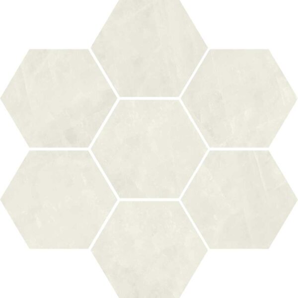 Avorio Hexagon Mosaic Satin