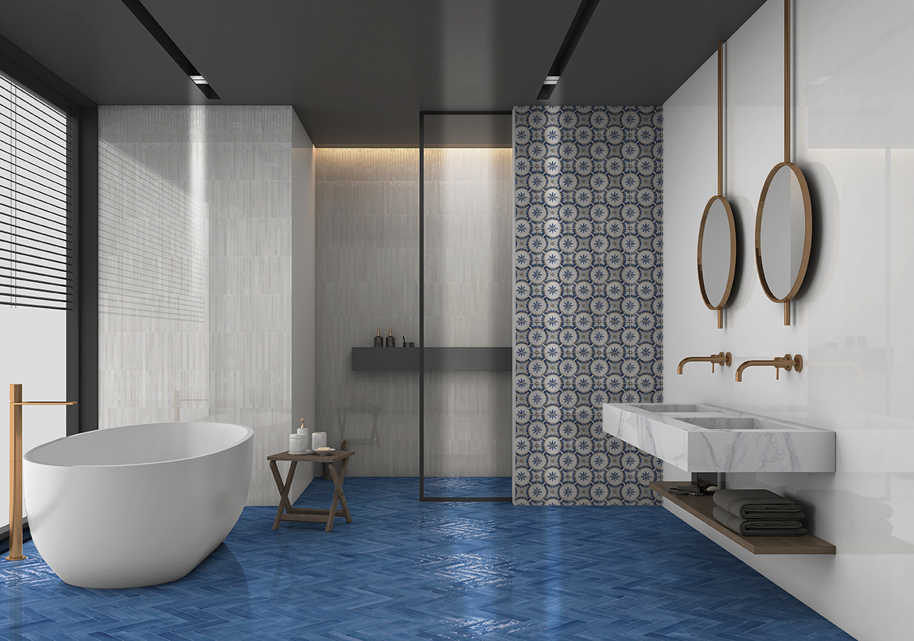 Monaco CapriBlue3x10 Bath lr