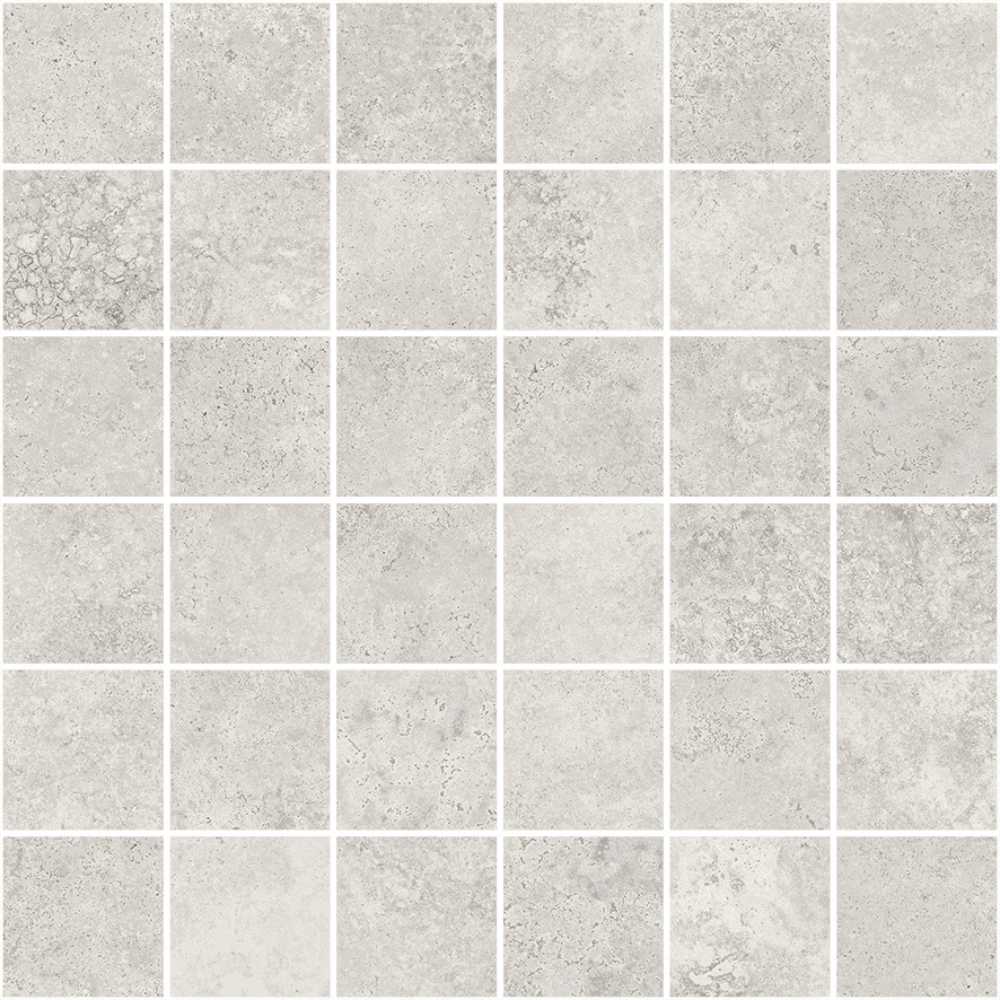White 2X2 Mosaic Matte