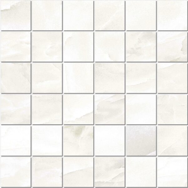 White 2X2 Mosaic Matte