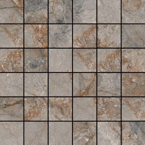 Greige 2X2 Mosaic Matte