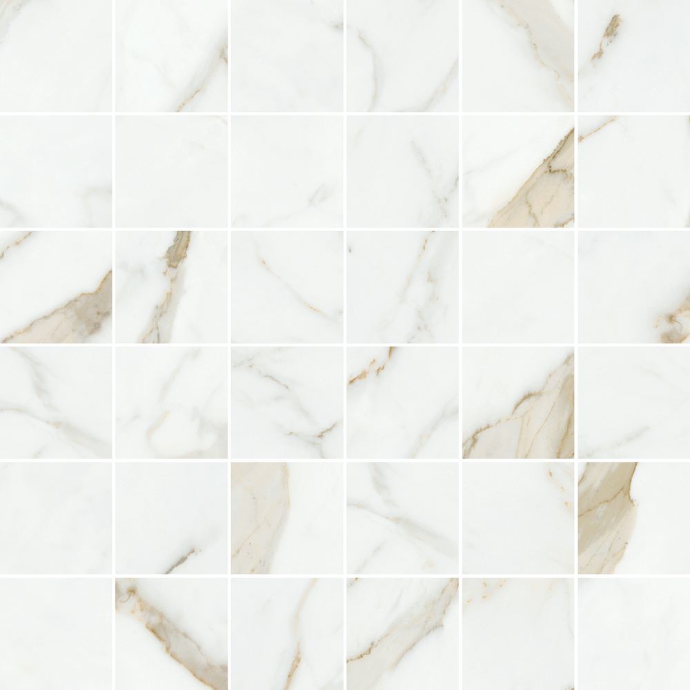 2X2 Mosaic Calacatta Gold Matte