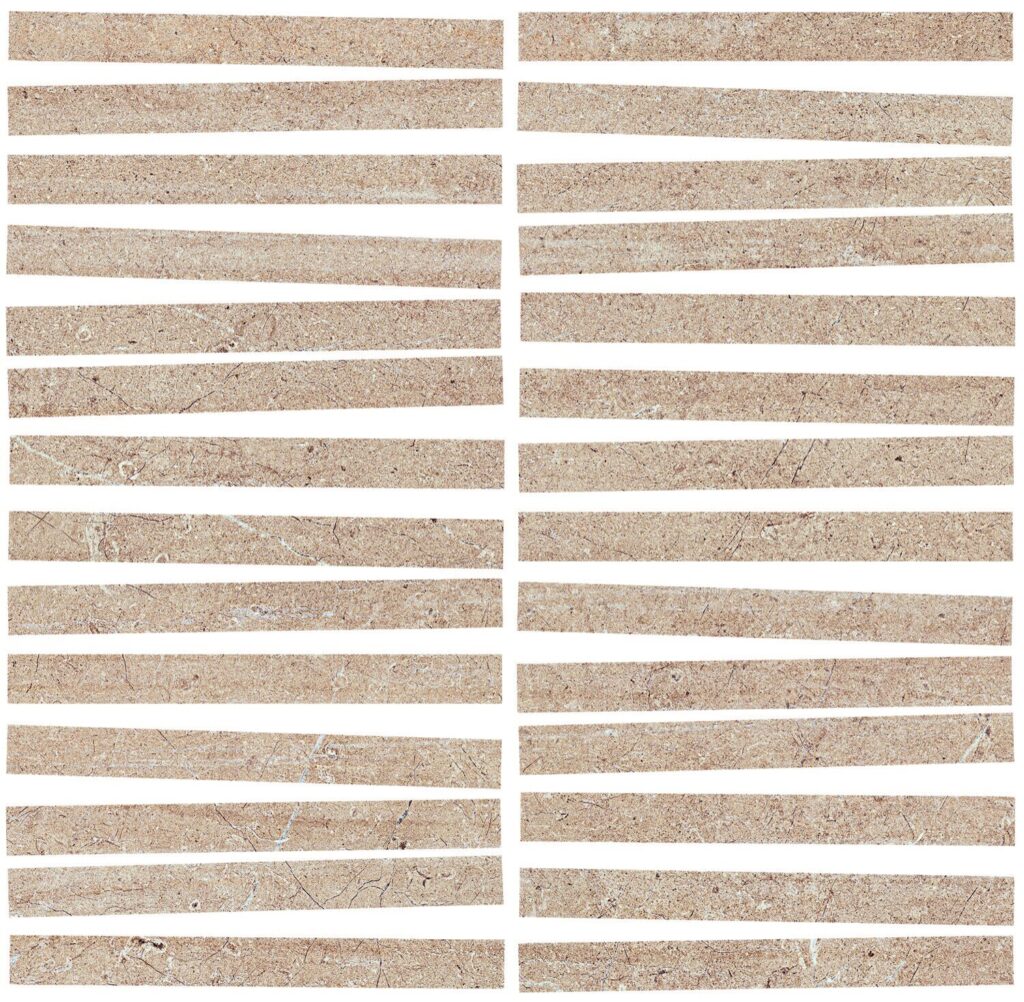 Beige 1X6 Stick Mosaic Matte