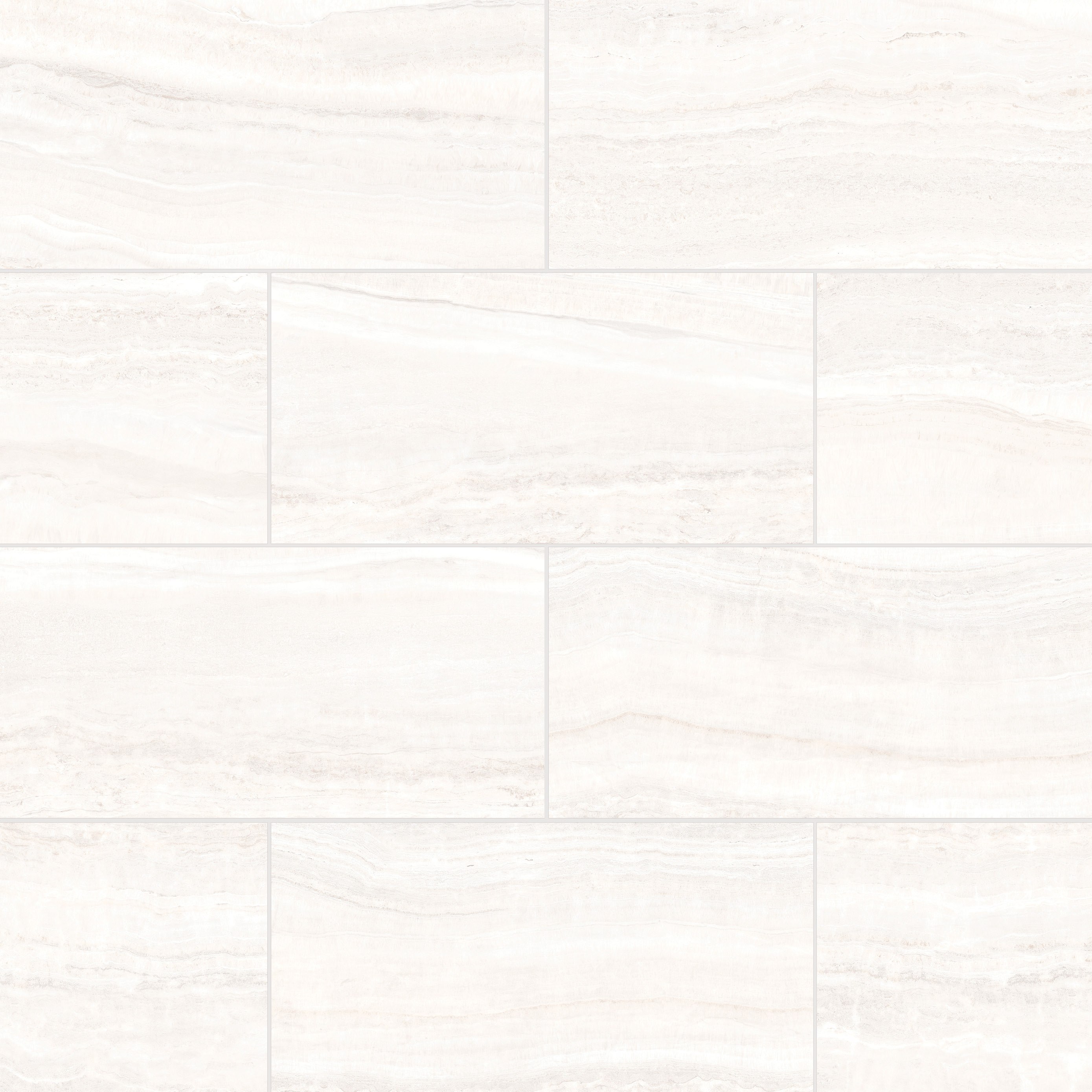 Aura White 12X24 Satin